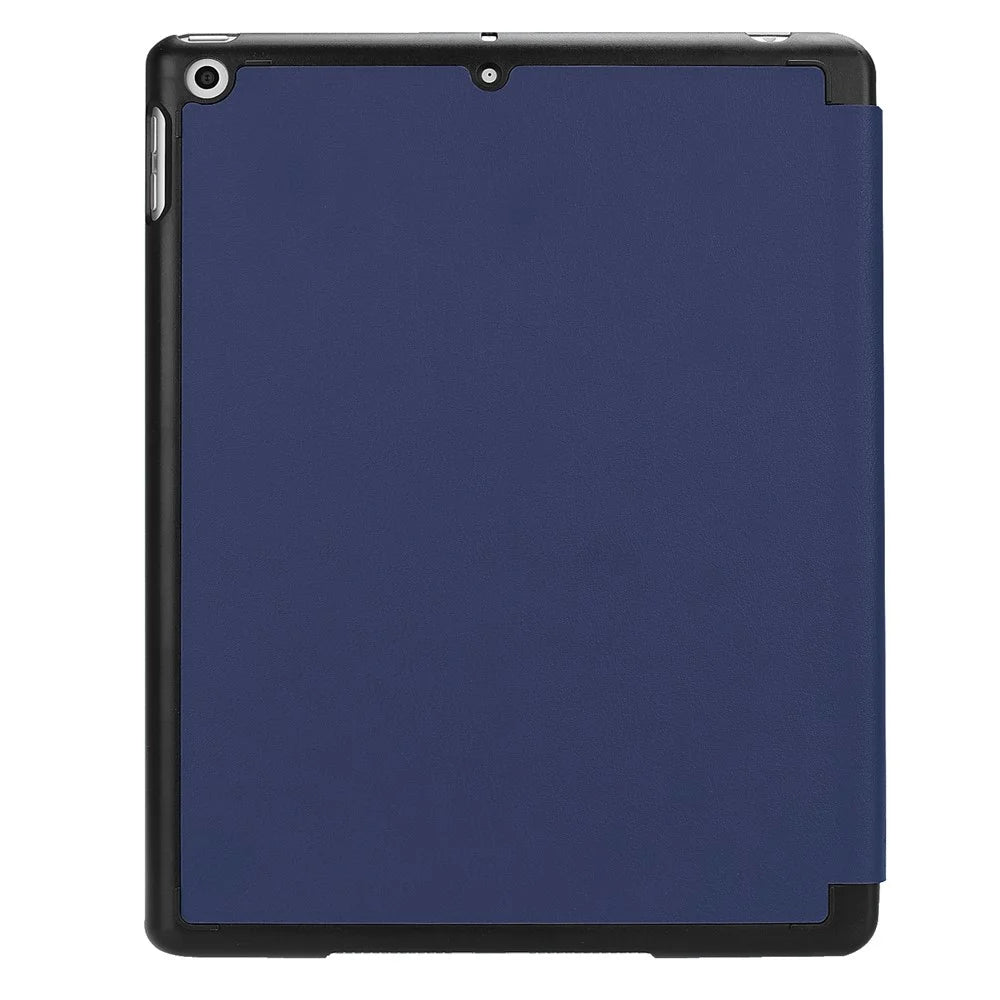 Tri-fold Stand Smart Leather Tablet Protective Casing with Pen Slot for iPad 9.7-inch (2018) / 9.7-inch (2017) - Dark Blue - 2