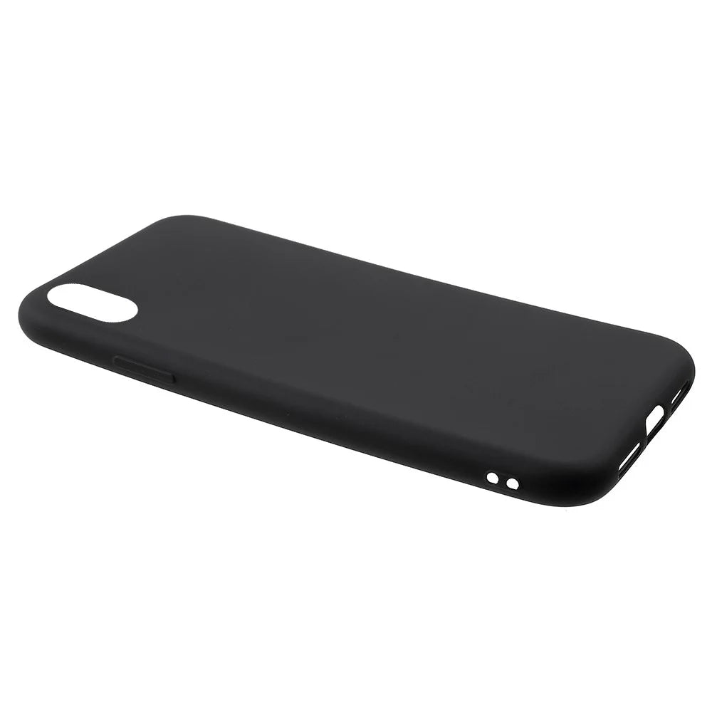 Anti-fingerprint Matte TPU Cell Phone Shell for iPhone XR 6.1 inch - Black - 3
