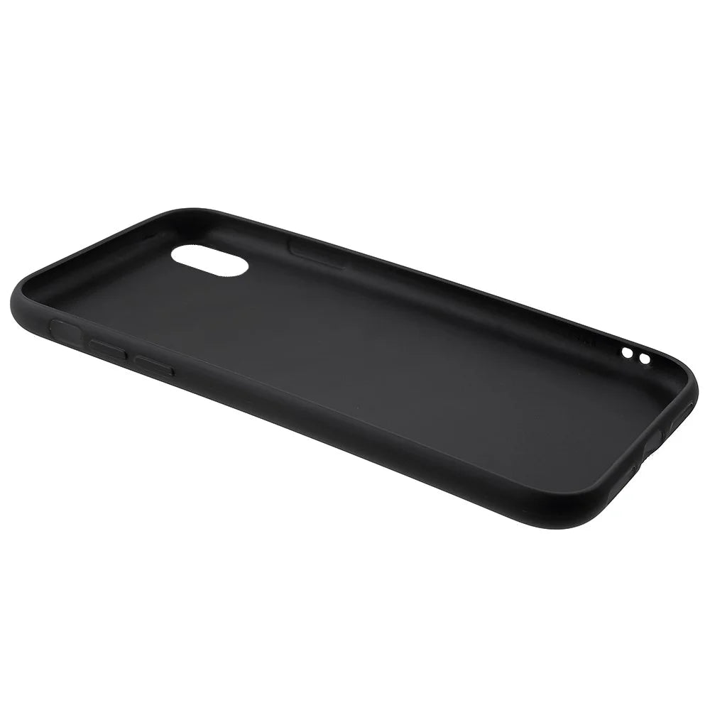Anti-fingerprint Matte TPU Cell Phone Shell for iPhone XR 6.1 inch - Black - 4
