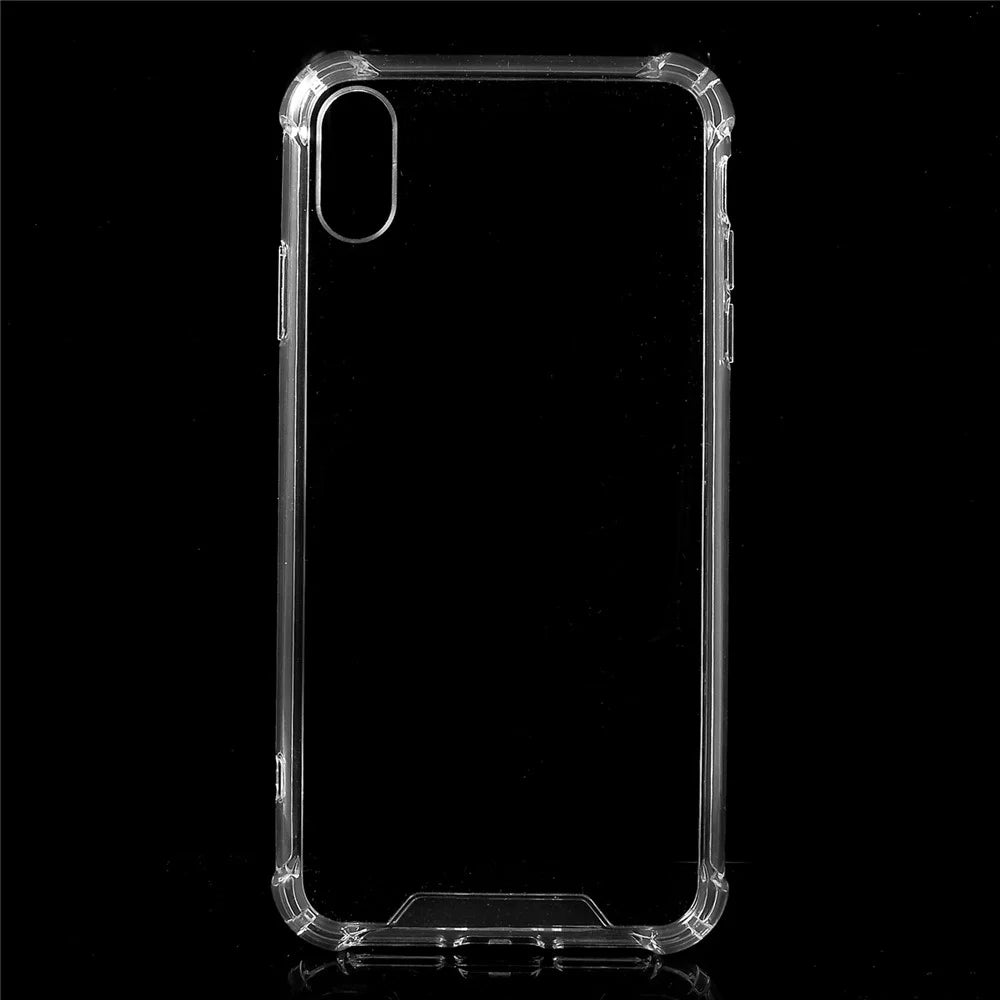 For iPhone XR 6.1 inch Clear Solid Acrylic Back + TPU Frame Scratch Resistant Shock Absorbing Hybrid Case Cover - Transparent - 1