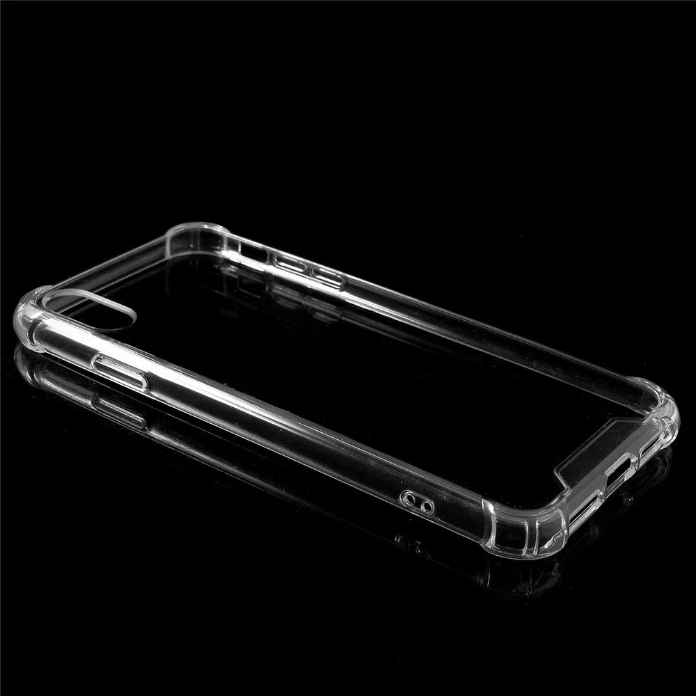 For iPhone XR 6.1 inch Clear Solid Acrylic Back + TPU Frame Scratch Resistant Shock Absorbing Hybrid Case Cover - Transparent - 3