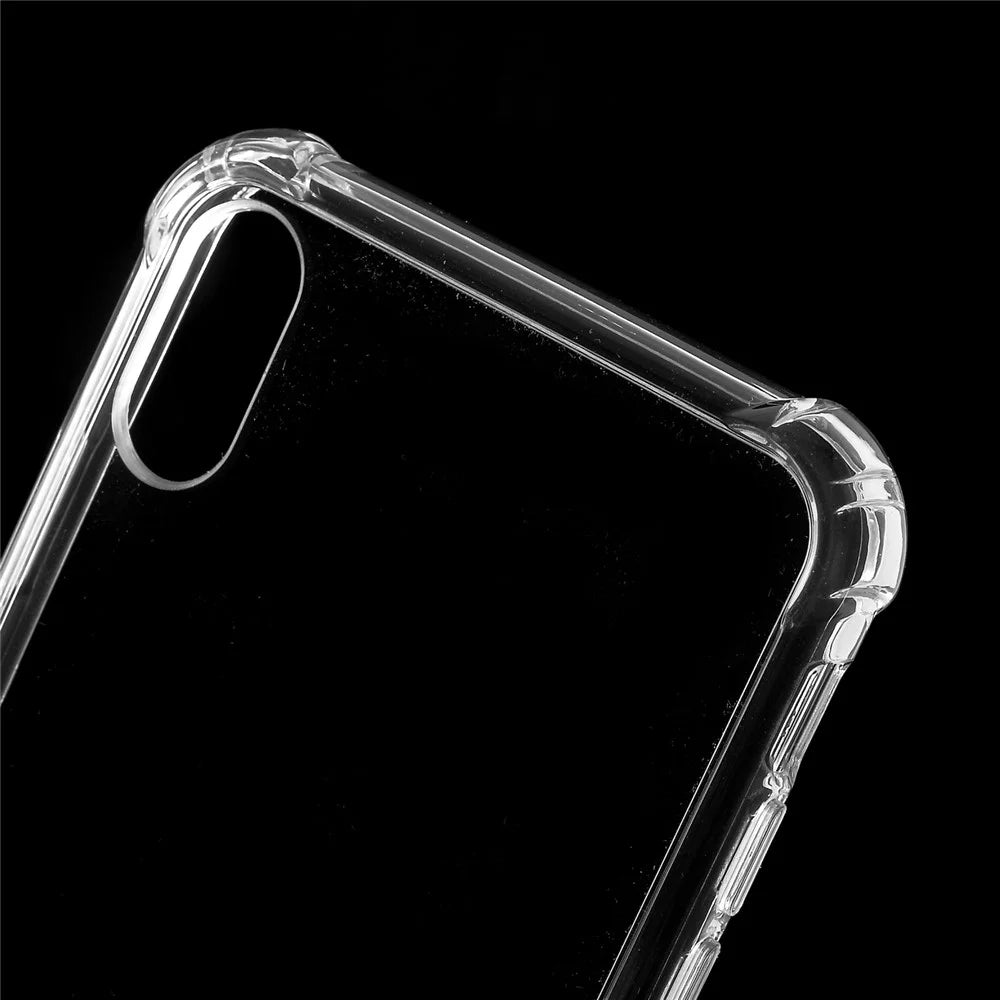 For iPhone XR 6.1 inch Clear Solid Acrylic Back + TPU Frame Scratch Resistant Shock Absorbing Hybrid Case Cover - Transparent - 4