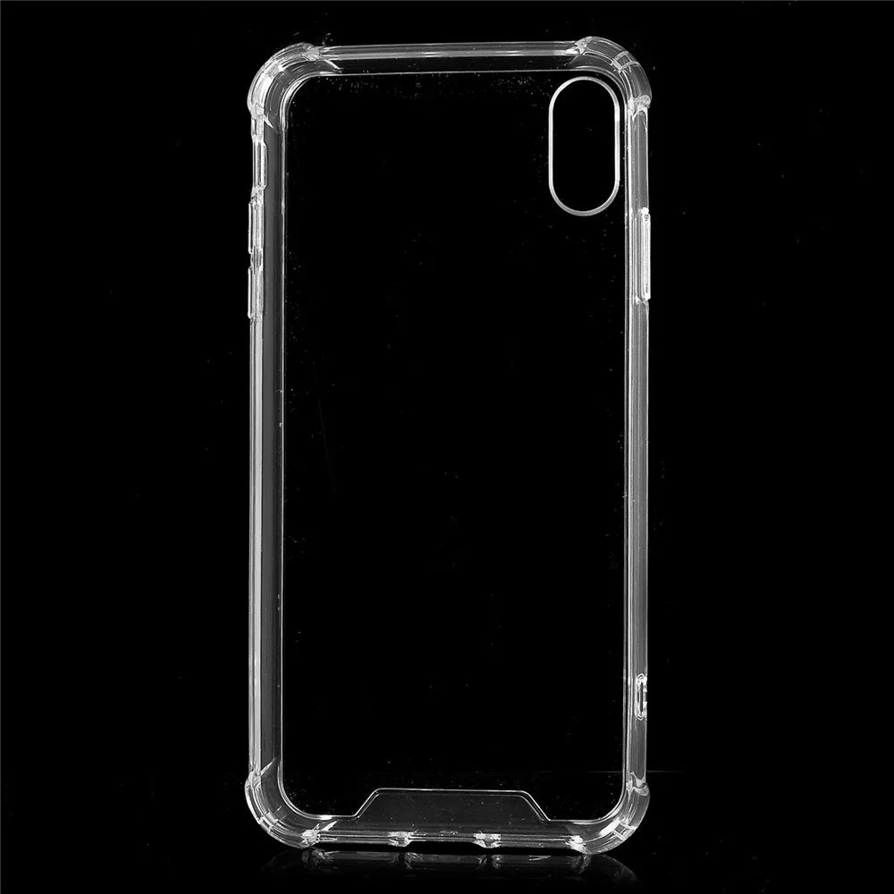 For iPhone XR 6.1 inch Clear Solid Acrylic Back + TPU Frame Scratch Resistant Shock Absorbing Hybrid Case Cover - Transparent - 5