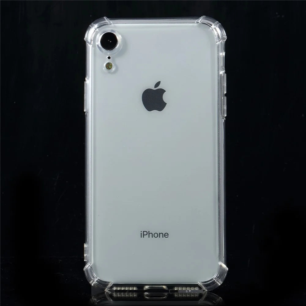 Four Corners Cushioning Drop-resistant Clear TPU Phone Cover for iPhone XR 6.1 inch - Transparent - 2