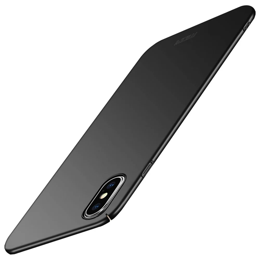 MOFI Shield Frosted Ultra-thin Plastic Mobile Case for iPhone XS Max 6.5 inch - Black - 1