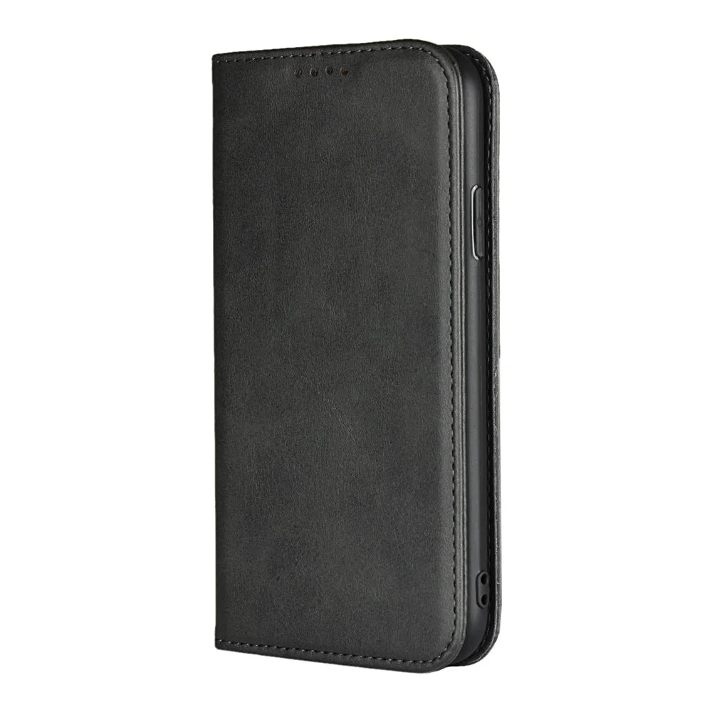 Magnetic Stand Leather Wallet Case for iPhone XR 6.1 inch - Black - 2