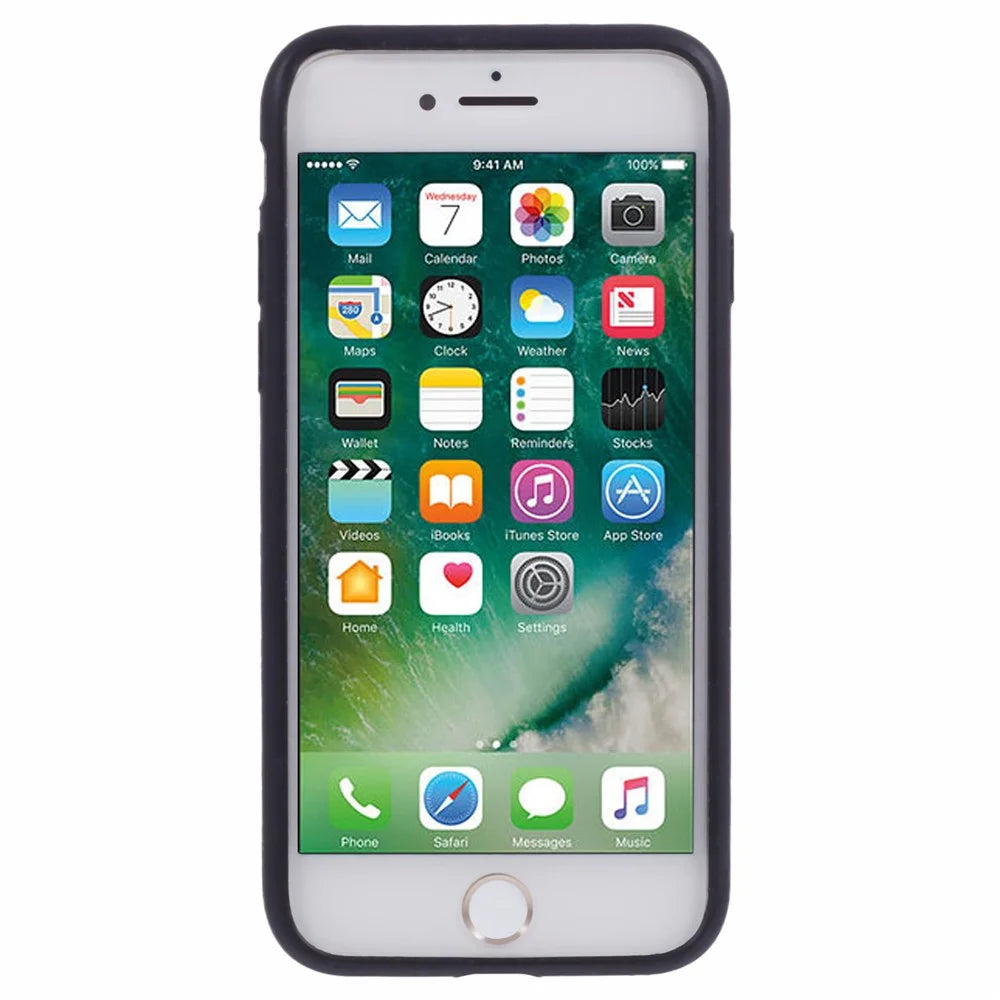 For iPhone 7/8/SE (2020)/SE (2022) 4.7 inch Silky Solid Silicone Case - Black - 2