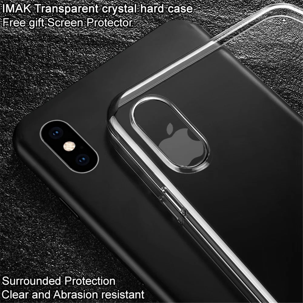 IMAK Crystal Case II Pro+ Scratch-resistant PC Case + Protector Film for	iPhone XS Max 6.5 inch - 2