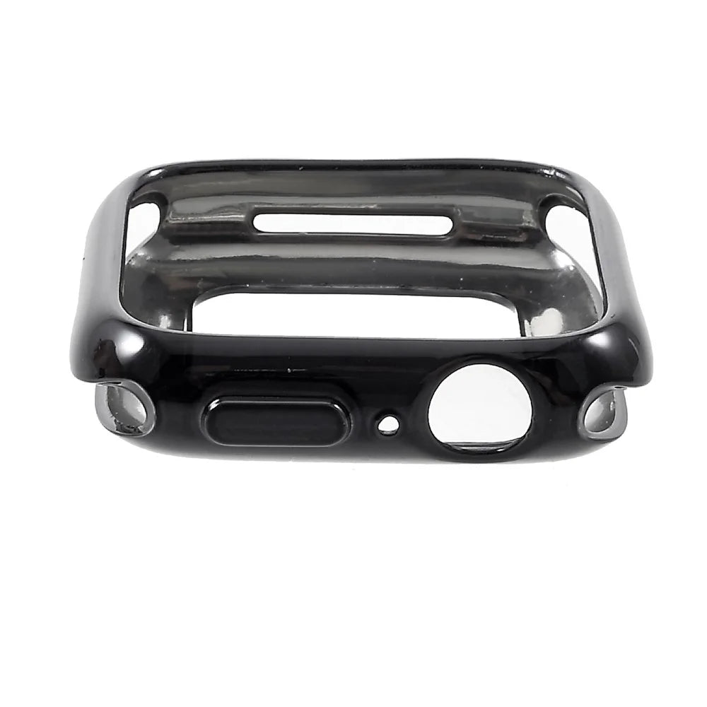 Electroplated TPU Soft Protection Cover for Apple Watch Series SE3 / SE2 / SE1 /  6 / 5 / 4 40mm - Black - 2