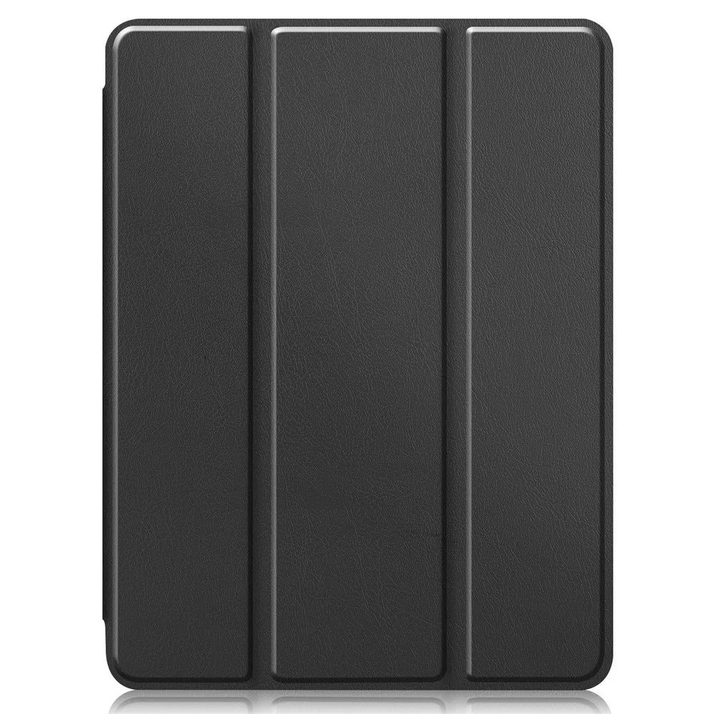 Tri-fold Leather Stand Smart Case with Pen Slot for  iPad Pro 11-inch (2022) / (2021) / (2020) / (2018) - Black - 2