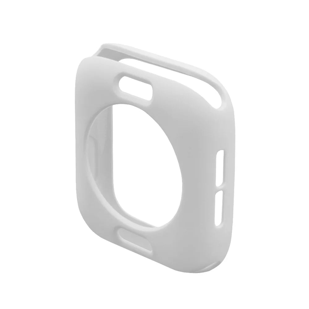 HAT PRINCE for Apple Watch Series SE3 / SE2 / SE1 /  6 / 5 / 4 44mm TPU Protective Case + 3D Full Size Curved Hot Bending HD Clear PET Film - White - 3