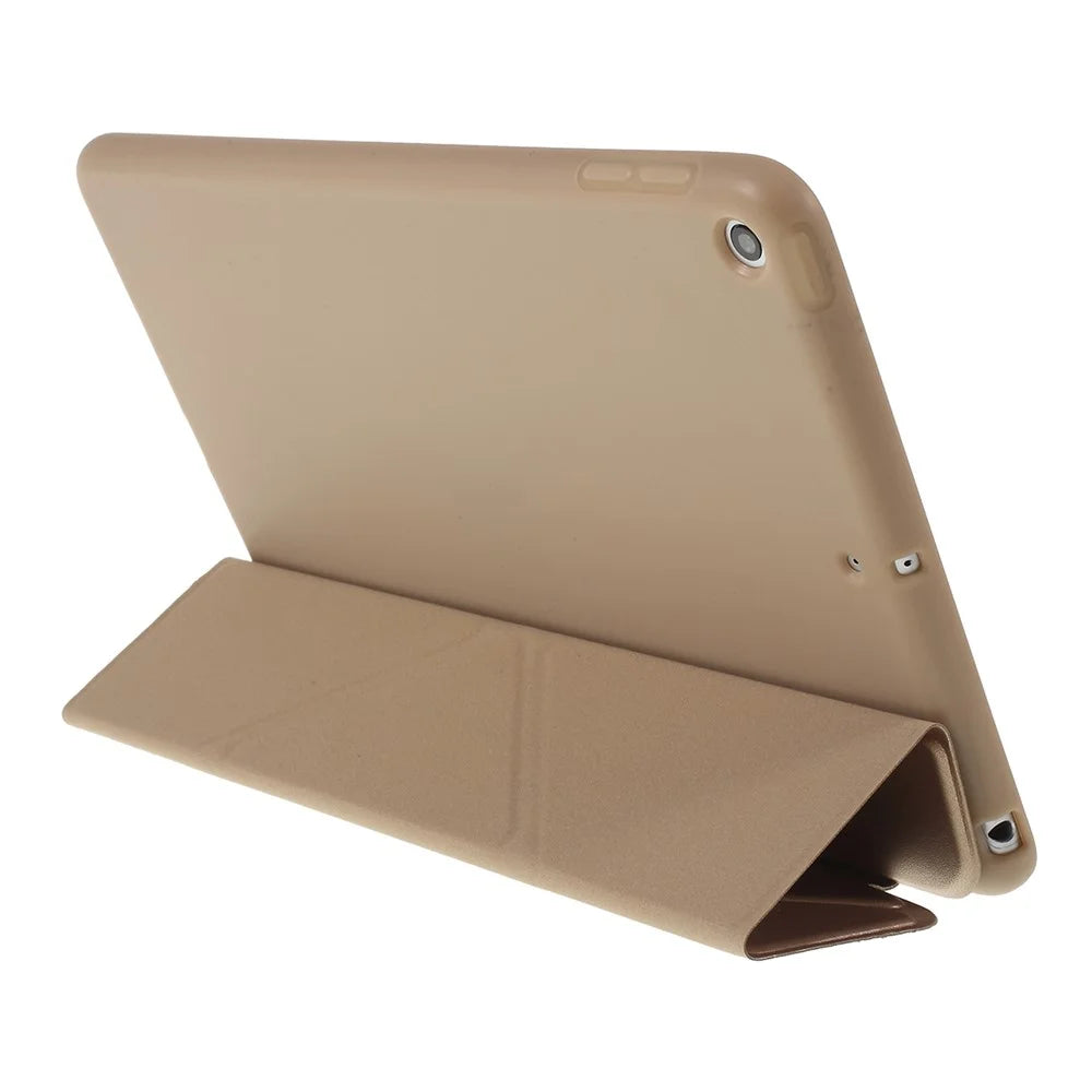 Origami Stand Leather Folio Case for iPad mini (2019) 7.9 inch - Gold - 5
