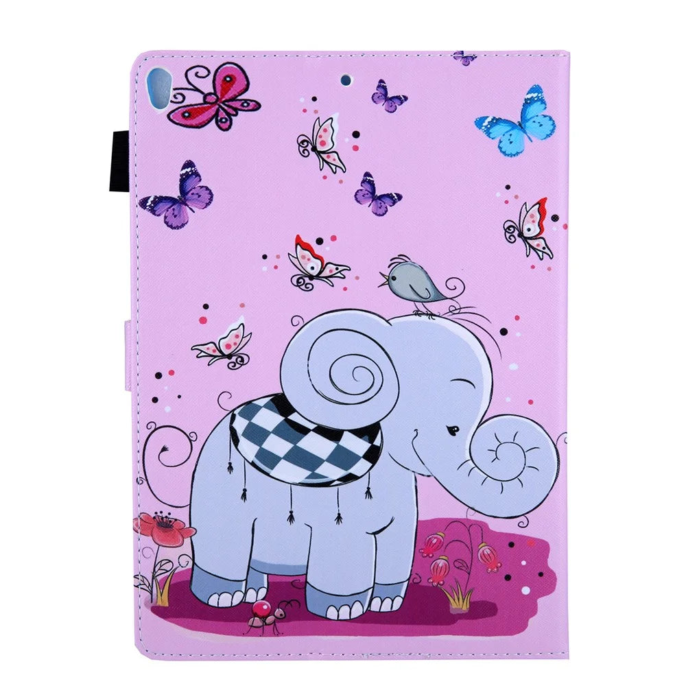 Pattern Printing Leather Flip Tablet Case for iPad Air 10.5 inch (2019) - Elephant - 3