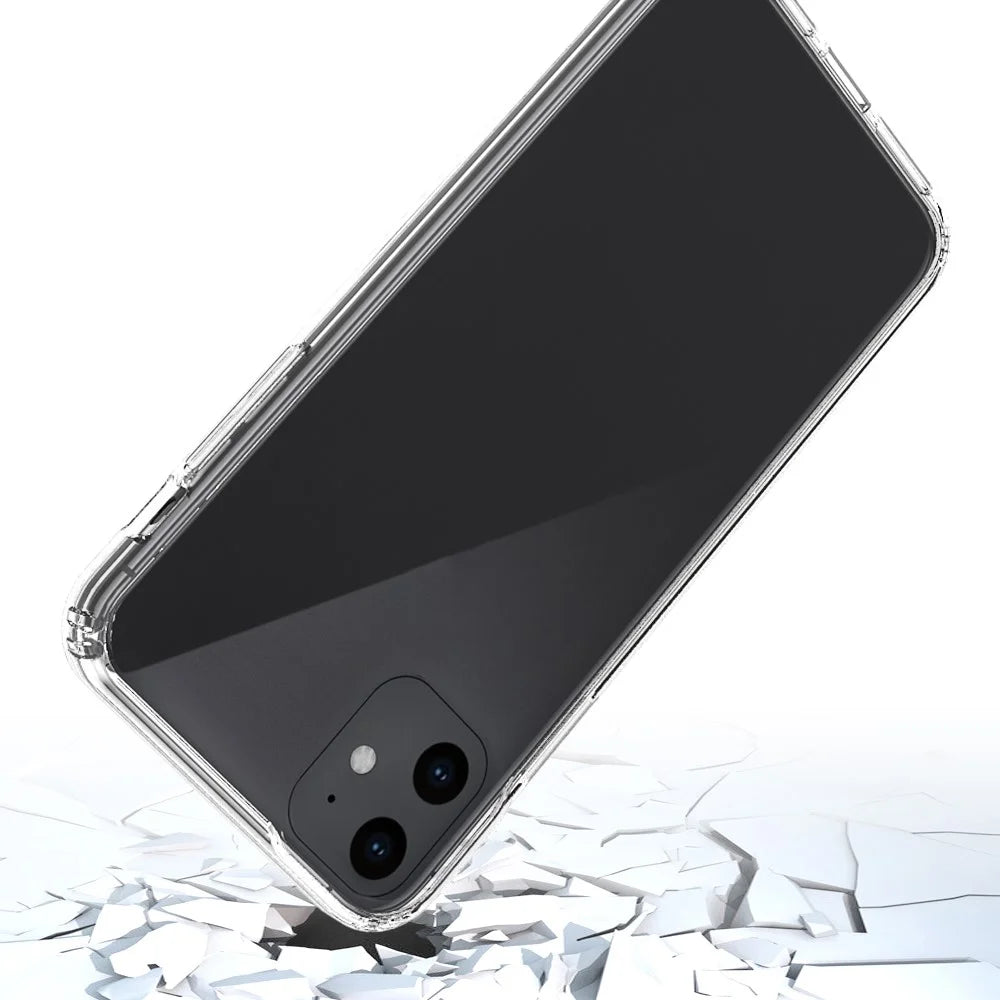 50Pcs/Pack Clear Acrylic + TPU Hybrid Phone Shell for iPhone 11 Pro Max 6.5 inch (2019) - Transparent - 2
