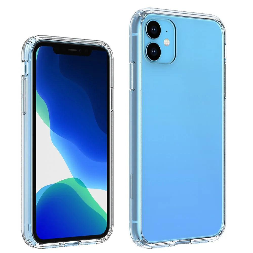 Clear Phone Case for iPhone 11 6.1-inch, Anti-scratch Acrylic + TPU Shockproof High Impact Protective Cover - 2
