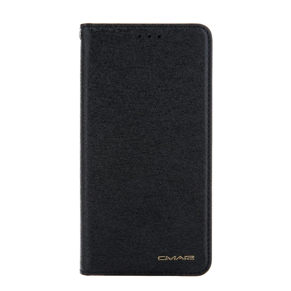 CMAI2 Silk Texture PU Leather with Card Slots Phone Case for iPhone 11 6.1 inch (2019) - Black - 4