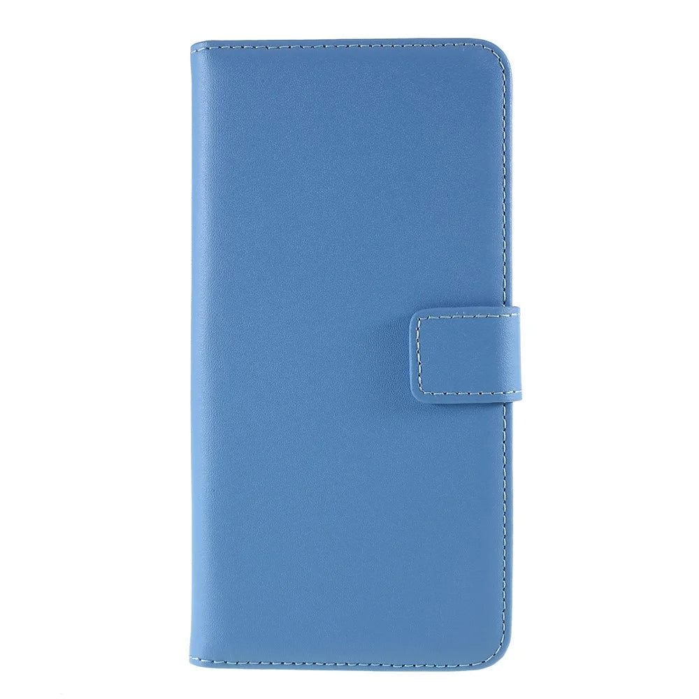 Multiple Colors Genuine Leather Wallet Stand Phone Cover Shell Cell Phone Accessories for iPhone 7 Plus / 8 Plus - Blue - 2