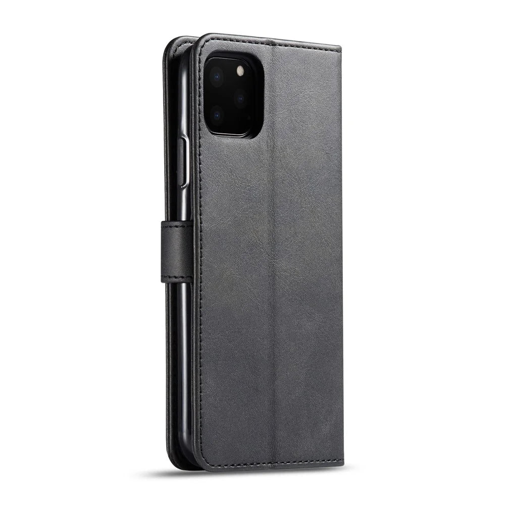 LC.imeeke PU Leather Protective Flip Wallet Case for iPhone 11 Pro 5.8-inch (2019) - Black - 3