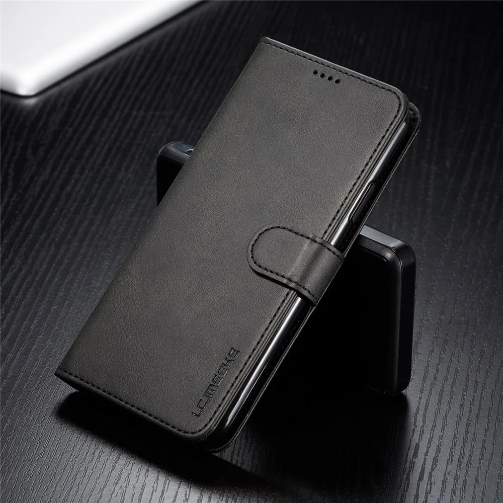 LC.imeeke PU Leather Protective Flip Wallet Case for iPhone 11 Pro 5.8-inch (2019) - Black - 4