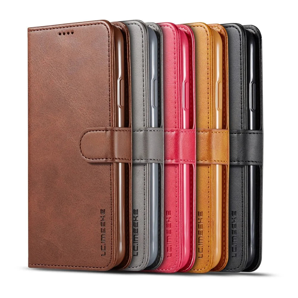 LC.imeeke PU Leather Protective Flip Wallet Case for iPhone 11 Pro 5.8-inch (2019) - Black - 6