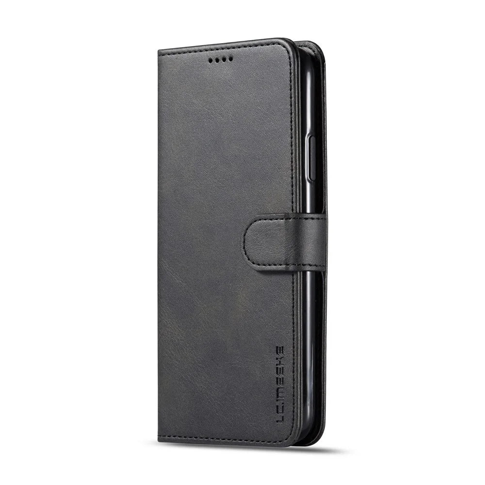 LC.imeeke PU Leather Protective Flip Wallet Case for iPhone 11 Pro Max 6.5-inch (2019) - Black - 2