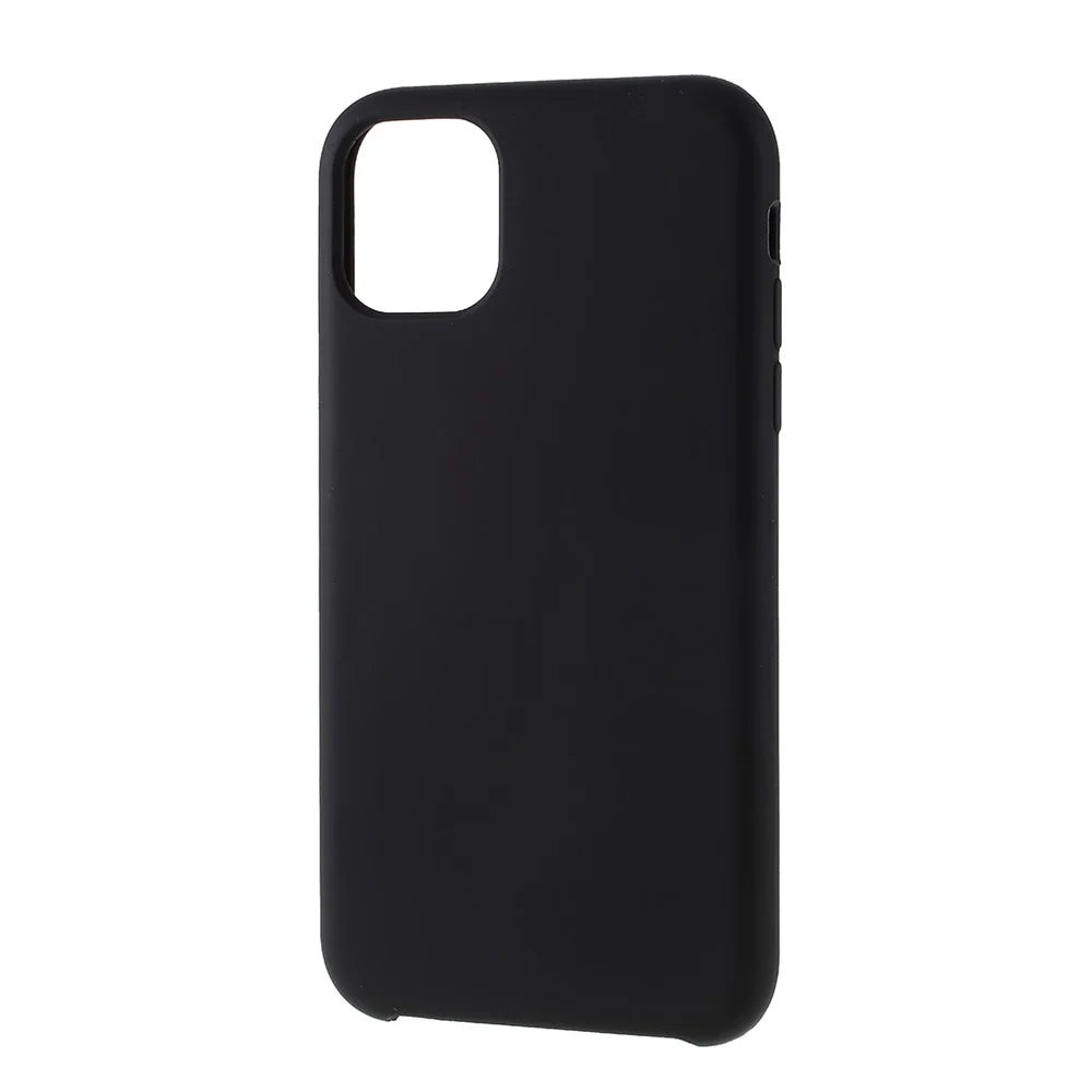 Silky Soft Touch Solid Silicone Phone Shell Cover for iPhone 11 Pro 5.8 inch (2019) - Black - 2