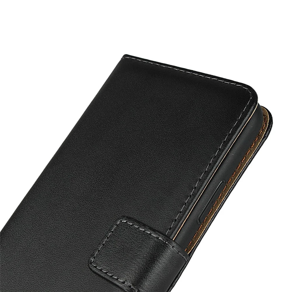 Folio Flip Anti-Scratch Genuine Leather Wallet Stand Phone Cover for iPhone 11 6.1-inch - 7