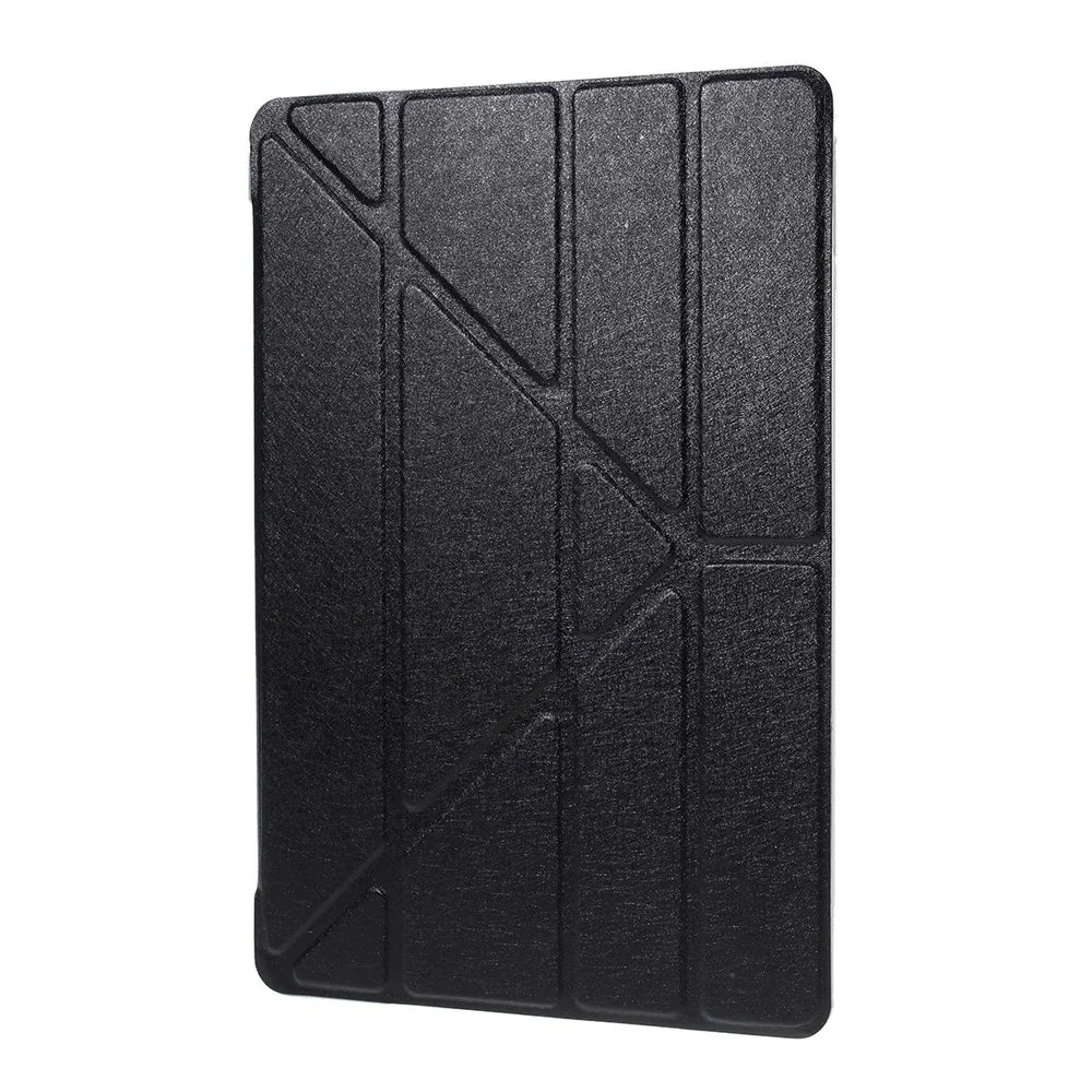 Silk Style Smart Origami Stand Leather Tablet Cover for iPad 10.2 (2021)/(2020)/(2019) - Black - 2