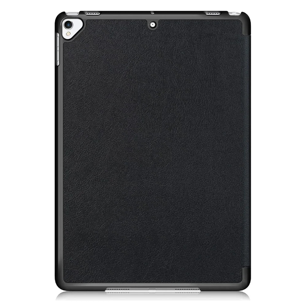 For iPad 10.2 (2021)/(2020)/(2019) Tri-fold Stand Leather Protective Tablet Cover Case - Black - 3