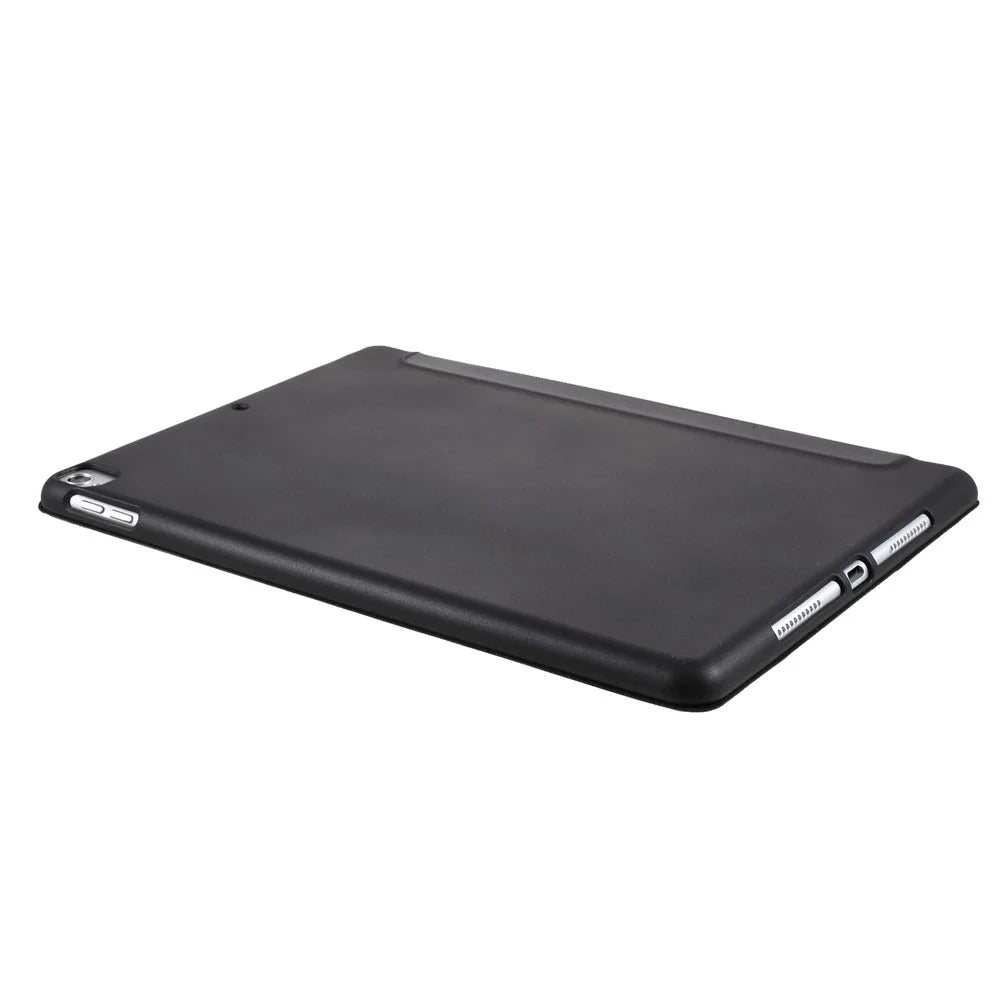 Tri-fold Leather Stand Tablet Case Cover Shell Heat-Dissipate Honeycomb Inner for iPad 10.2 (2021)/(2020)/(2019) - Black - 6