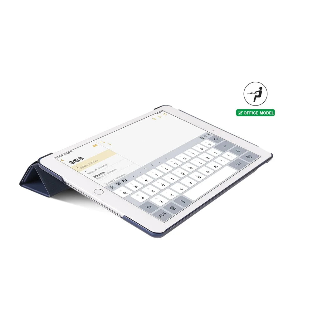 Leather Case for iPad 10.2 (2021) / (2020) / (2019) Origami Stand Tablet Protective Shell - Dark Blue - 6