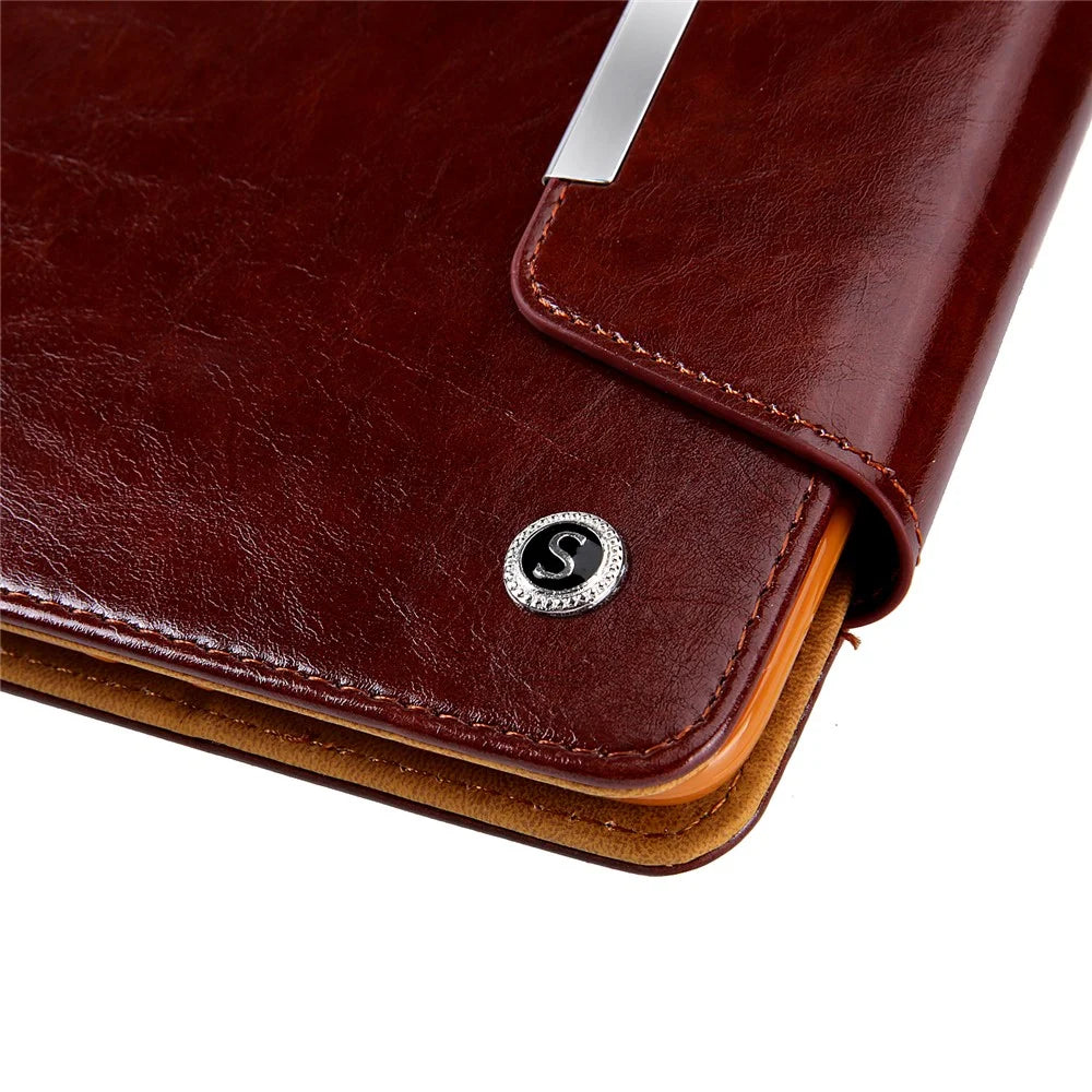 Crazy Horse Texture Stand Card Slots PU Leather Tablet Cover for iPad 10.2 (2021)/(2020)/(2019) / iPad Pro 10.5-inch (2017) / iPad Air 10.5 inch (2019) - Brown - 6