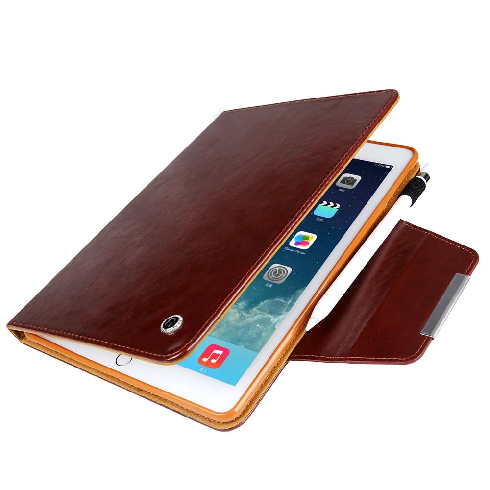 Crazy Horse Texture Stand Card Slots PU Leather Tablet Cover for iPad 10.2 (2021)/(2020)/(2019) / iPad Pro 10.5-inch (2017) / iPad Air 10.5 inch (2019) - Brown - 7