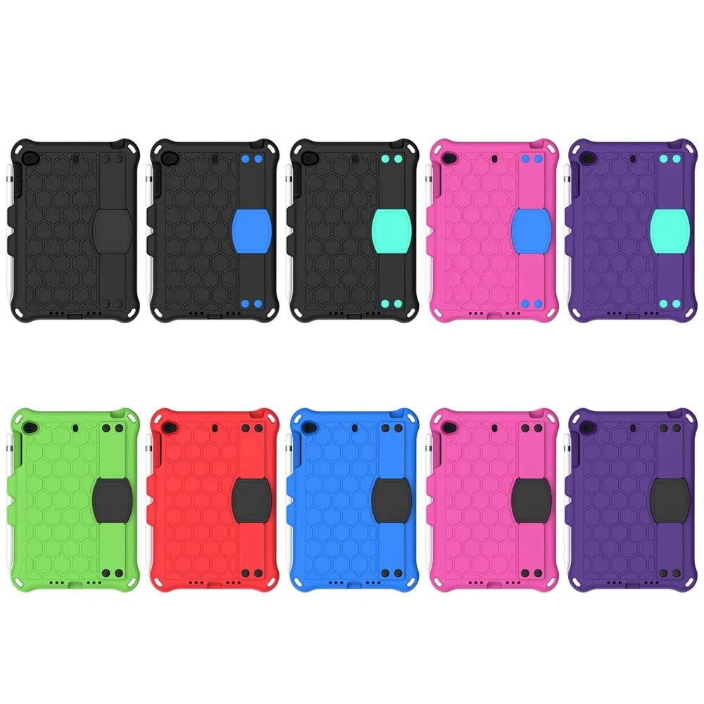 Honeycomb Texture EVA Tablet Hybrid Case for Apple iPad Mini (2019) 7.9 inch/Mini 4/Mini 3/Mini 2/iPad Mini - Black - 6