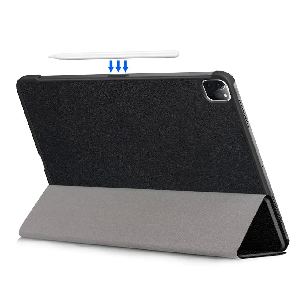 PU Leather Tri-Fold Stand Tablet Case for iPad Air 11 (2026) / (2025) / (2024) / Air (2020) / Air (2022) / Pro 11-inch (2022) / (2021) / (2020) - Black - 7