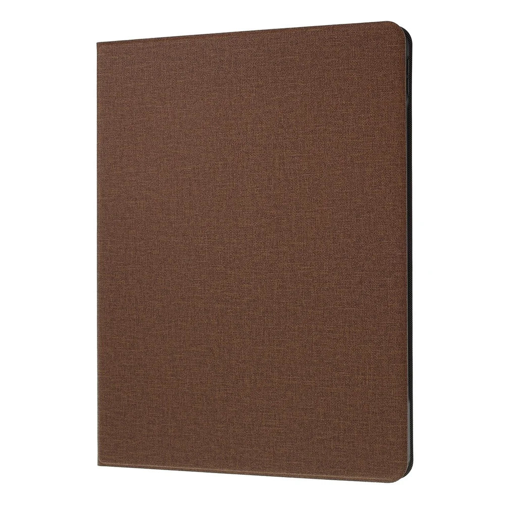 Cloth Texture PU Leather Stand Tablet Cover for iPad Pro 12.9 (2022) / (2021) / (2020) / (2018) - Coffee - 2