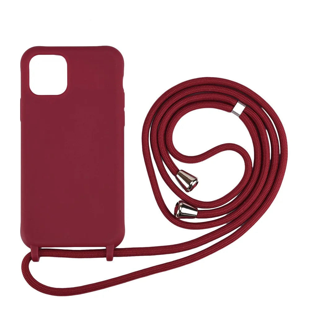 Flexible TPU Cover with Multi-function Strap for iPhone 11 Pro Max 6.5 inch - Red - 1