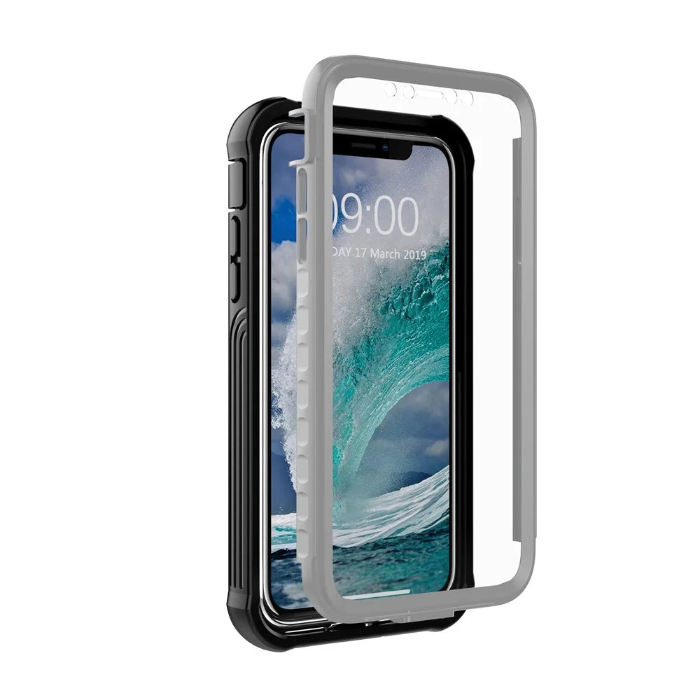 Drop-proof All-wrapped Plastic Phone Shell Built-in PET Screen Film for iPhone 11 Pro Max 6.5 inch - 1
