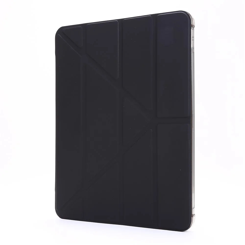 For iPad Pro 11-inch (2022) / (2021) / (2020) / (2018) Deformable Stand Leather Smart Tablet Cover Case - Black - 2