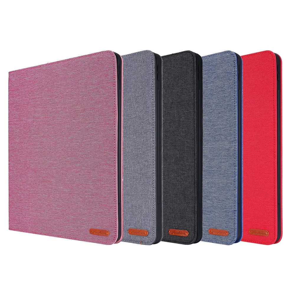 Cloth Texture Card Slots Stand Leather Cover for iPad Pro 12.9 (2022) / (2021) / (2020) / (2018) - Black - 6