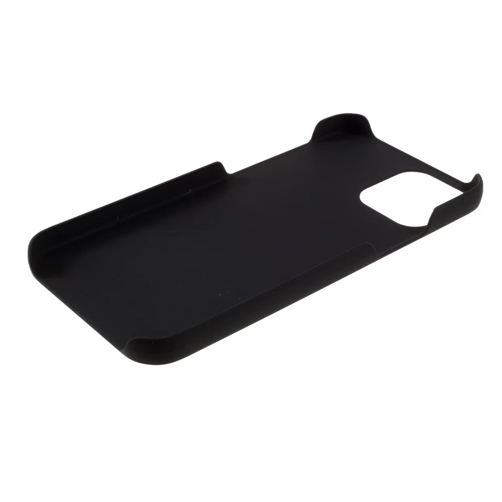 Rubberized Plastic Cell Phone Cover Case for iPhone 12 mini 5.4 inch - Black - 6