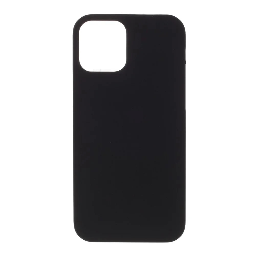 Rubberized Hard PC Case Protective Shell for iPhone 12 - Black - 1