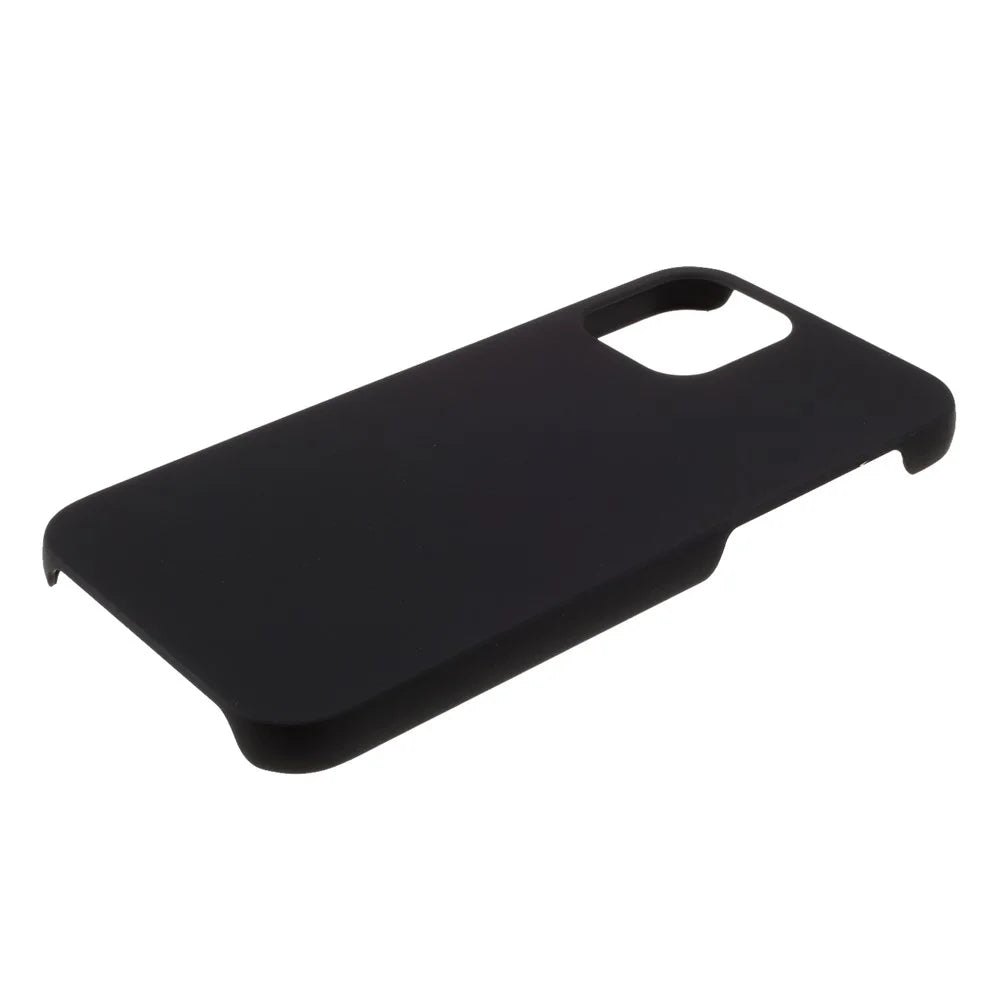 Rubberized Hard PC Case Protective Shell for iPhone 12 - Black - 5