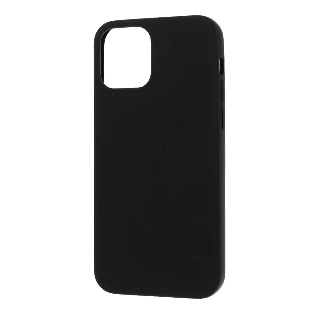 Solid Color Matte Soft TPU Protective Case for iPhone 12 Pro/12 - Black - 2