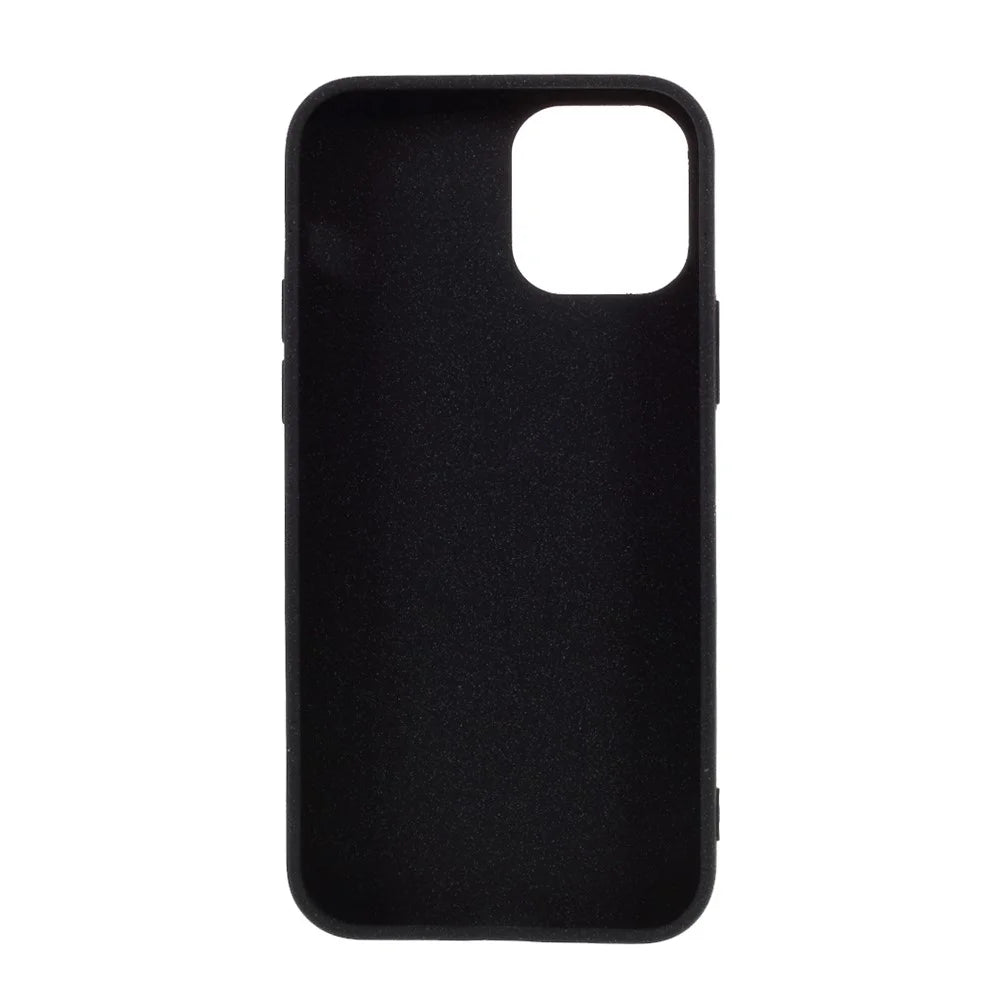 Double-sided Matte TPU Shell Case for iPhone 12 mini - Black - 3