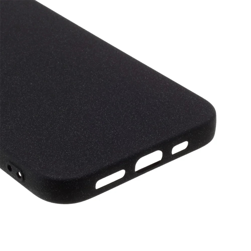 Double-sided Matte TPU Shell Case for iPhone 12 mini - Black - 6