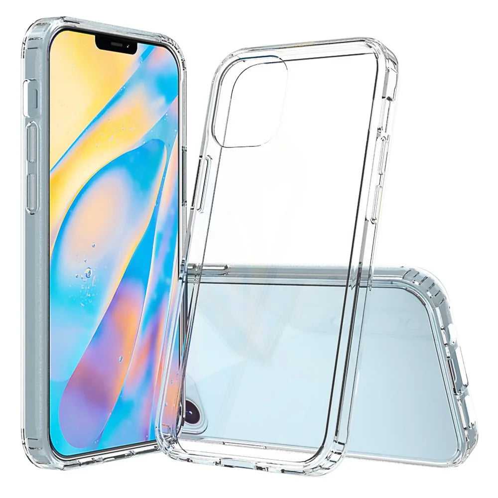 Anti-scratch Acrylic + TPU Hybrid Clear Mobile Phone Case for iPhone 12 mini - 1