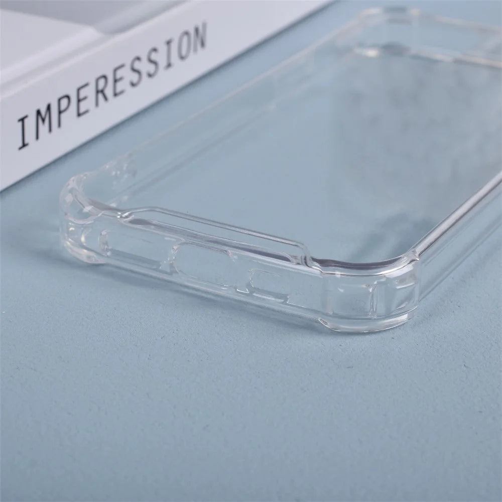 Drop-resistant TPU Edges + Clear Acrylic Back Combo Case for iPhone 12 Pro/12 - Transparent - 4