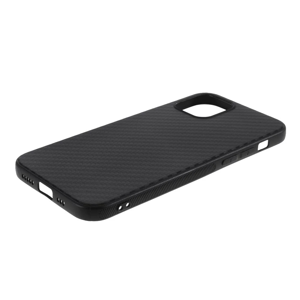 Carbon Fiber TPU Protective Phone Cover for iPhone 12 mini 5.4 inch - 4