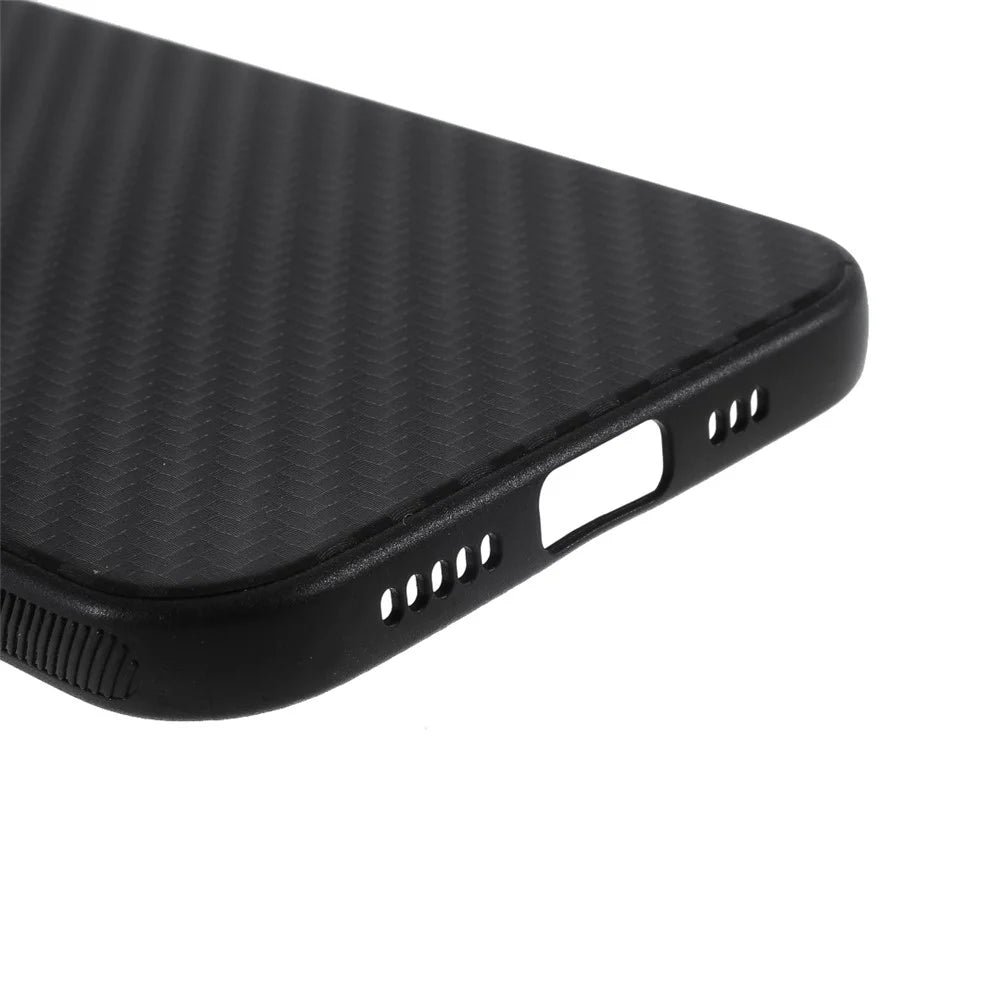 Carbon Fiber TPU Protective Phone Cover for iPhone 12 mini 5.4 inch - 6